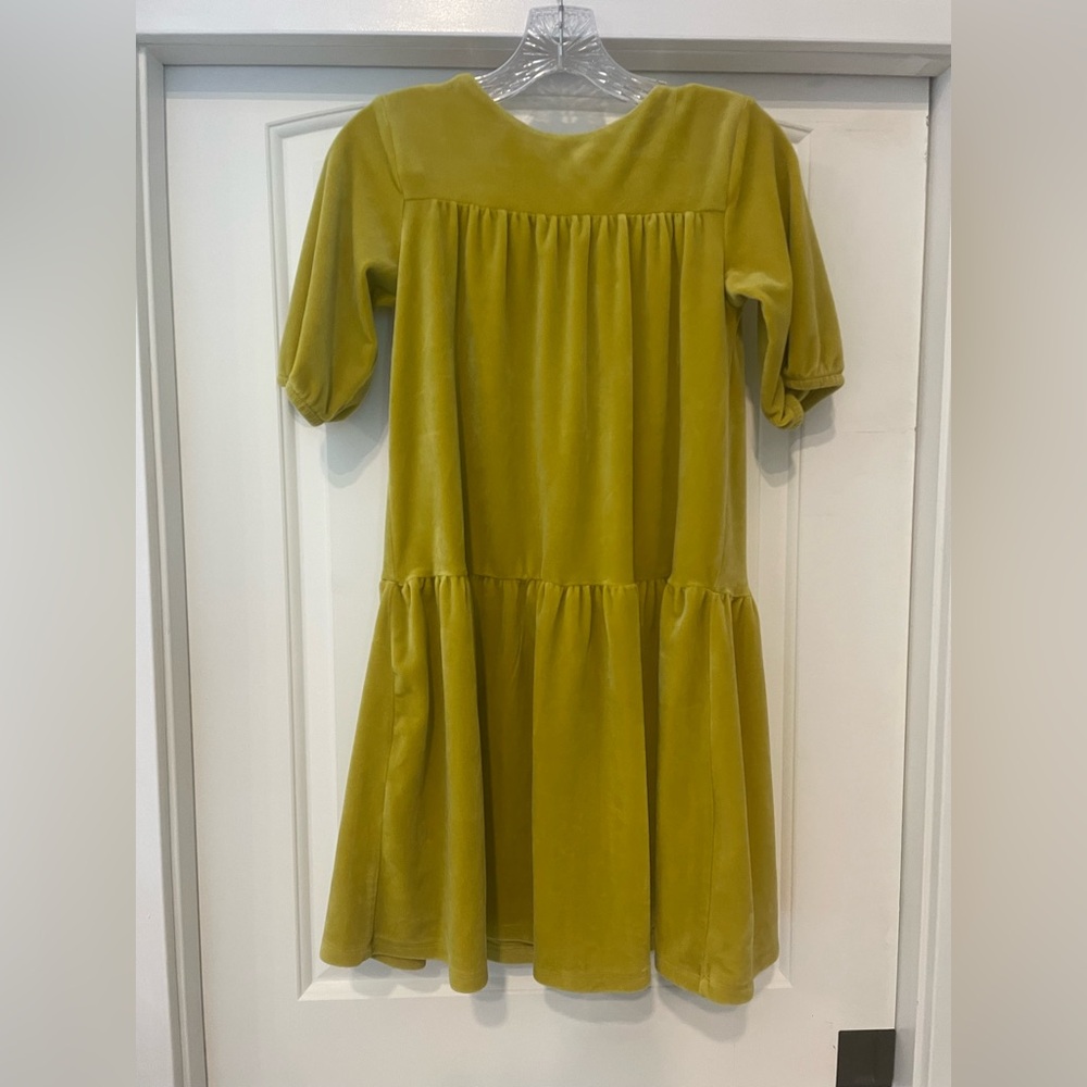 Hanna Andersson Yellow Velour Dress (Girls)